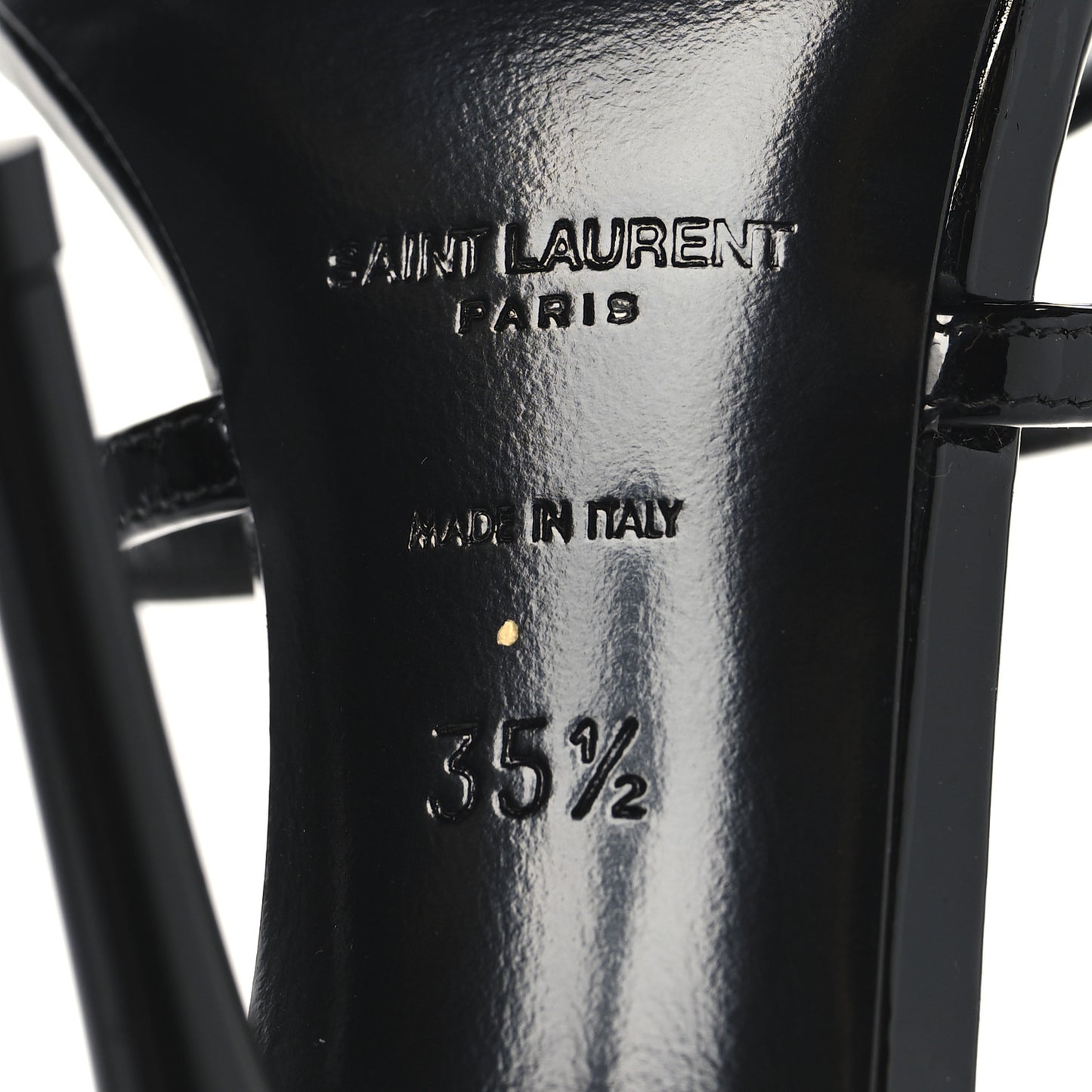 Patent Cassandra 100 Ankle Strap Sandals 35.5 Black
