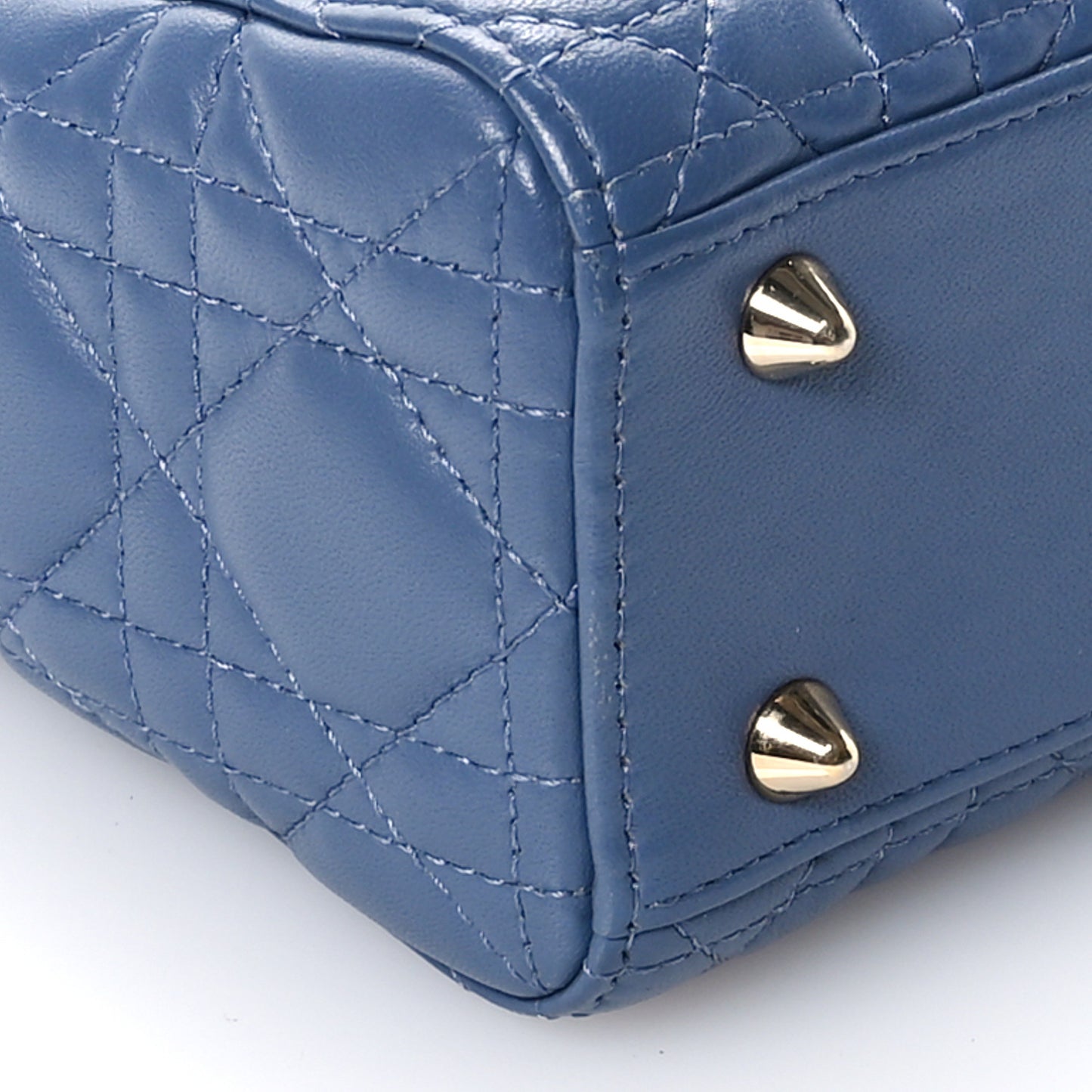 Lambskin Cannage Small My ABCDior Lady Dior Denim Blue