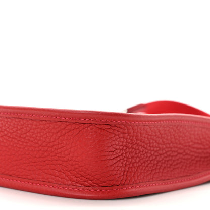 Hermes Taurillon Clemence Evelyne TPM Vermillion Rouge Vif 10 of 10