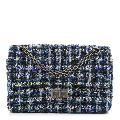 Chanel Tweed Quilted 2.55 Reissue Mini Flap Blue 1 of 11