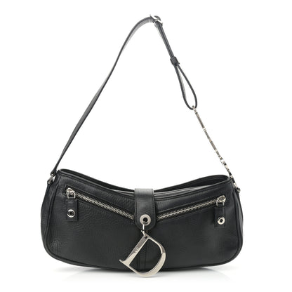 Christian Dior Calfskin Shoulder Bag Black 1 of 9