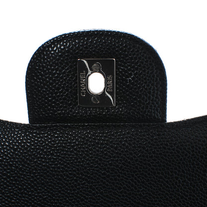 Chanel Caviar Quilted Jumbo Double Flap Black 7 of 8