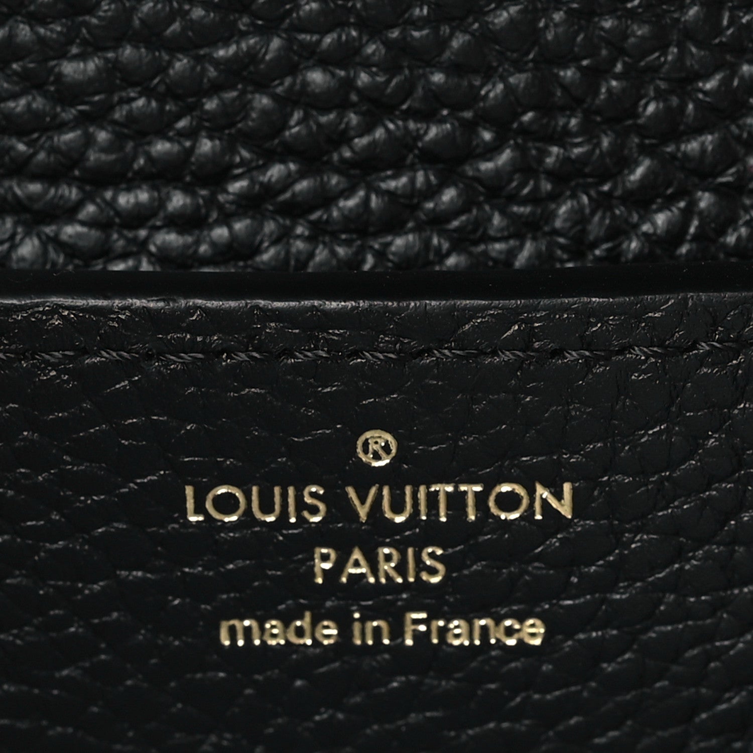 Louis Vuitton Taurillon Mini Capucines Black 6 of 8