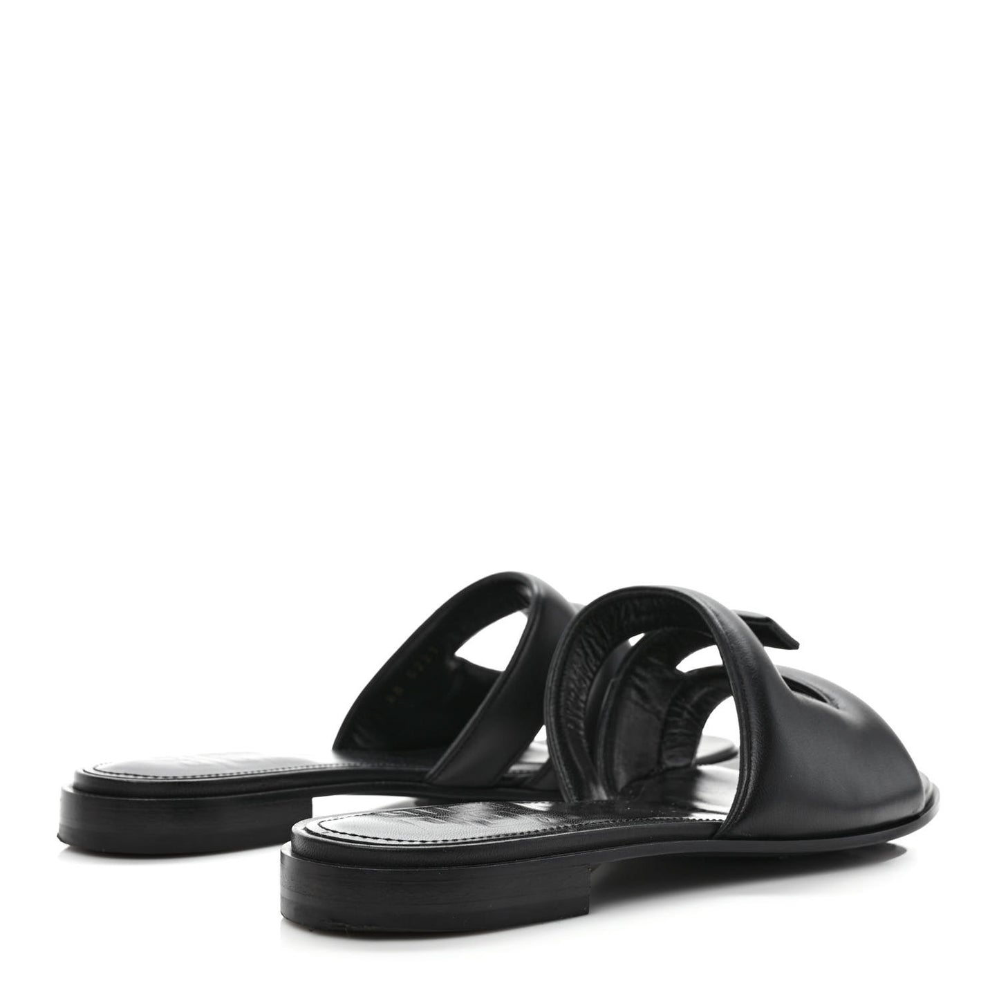 Nappa G Flat Sandals 38.5 Black
