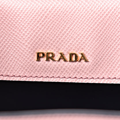 Prada Saffiano Cuir Medium Bi-Color Double Bag Pesco Baltic 6 of 10