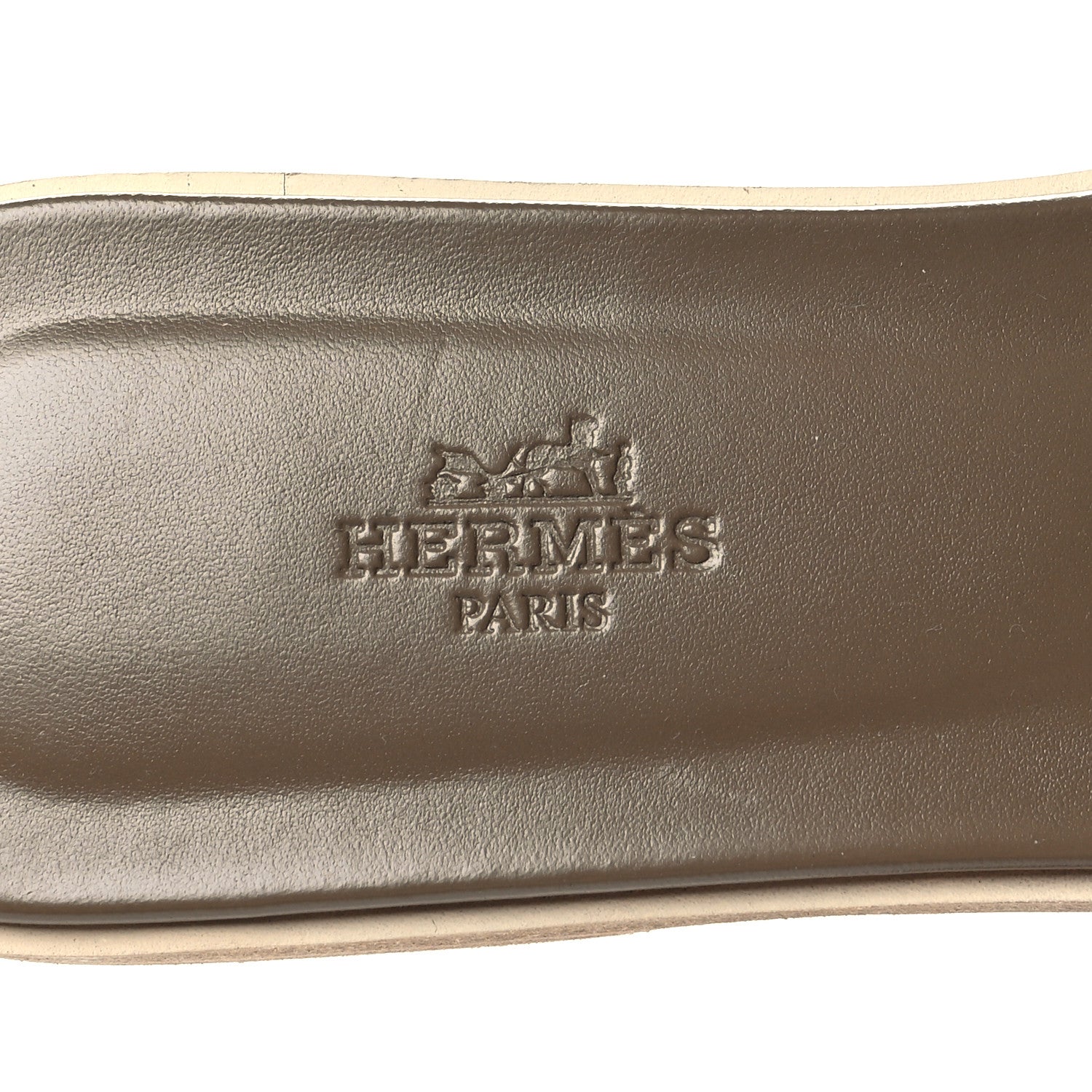 Hermes Epsom Oran Sandals 39 Etoupe 8 of 9
