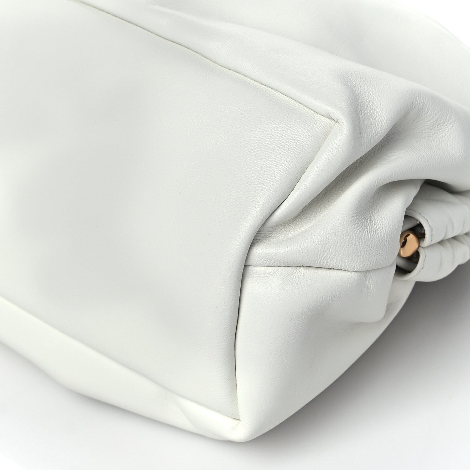 Mansur Gavriel Lambskin Cloud Clutch White 9 of 9