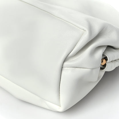 Mansur Gavriel Lambskin Cloud Clutch White 9 of 9