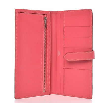 Hermes Tadelakt Bearn Gusset Wallet Rose Azalee 5 of 10