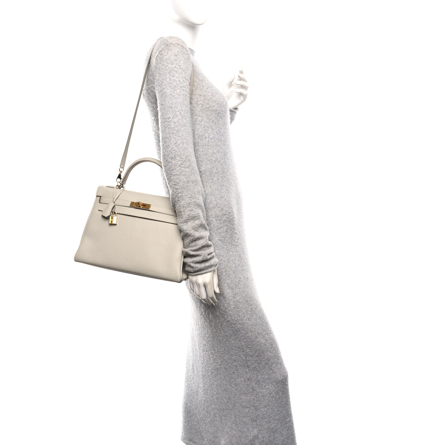 Hermes Togo Kelly Retourne 32 Gris Perle 2 of 12