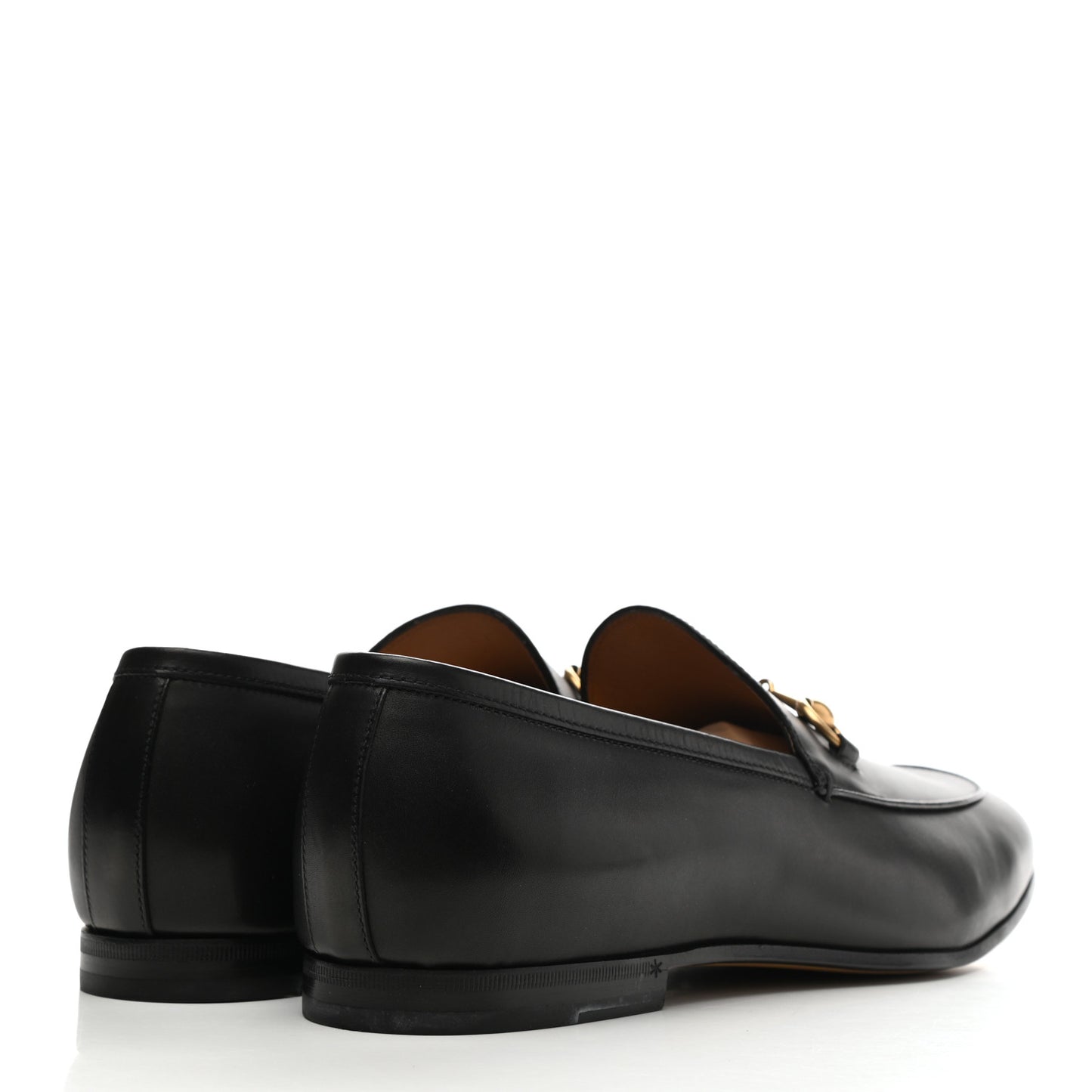 Calfskin Horsebit Mens Jordaan Loafers 11 Black