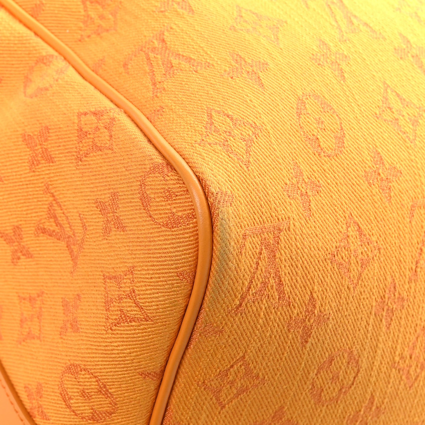 Denim Monogram Keepall Bandouliere 50 Ocre