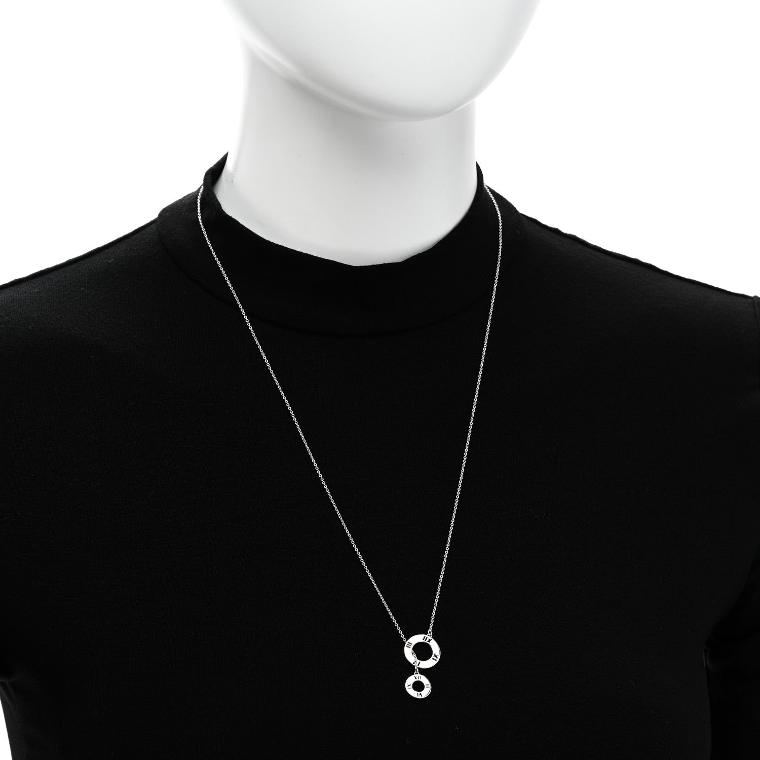 Tiffany Sterling Silver Atlas Lariat Pendant Necklace 2 of 6