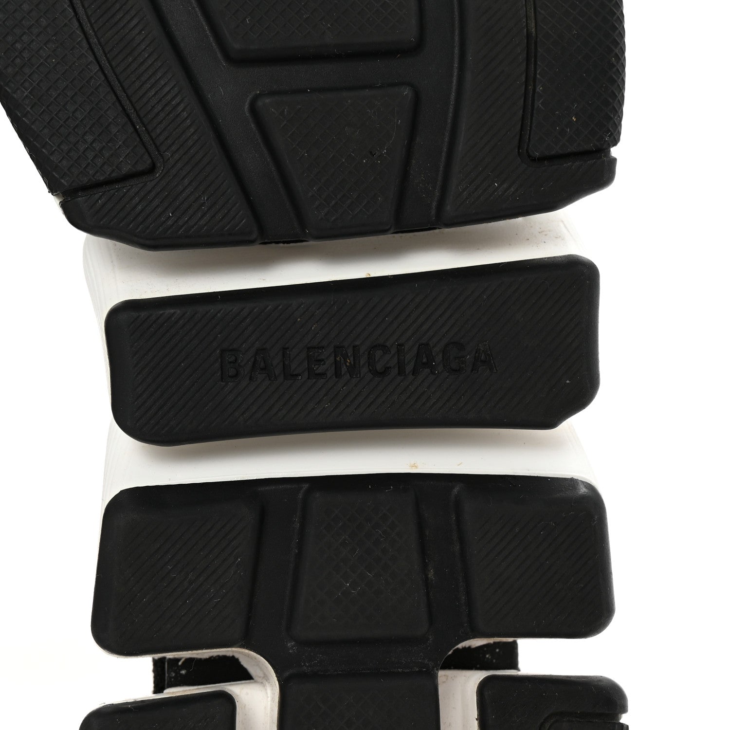 Balenciaga Laminated Knit Bi-Color Sole Womens Speed 2.0 Sneakers 37 Black White 7 of 9