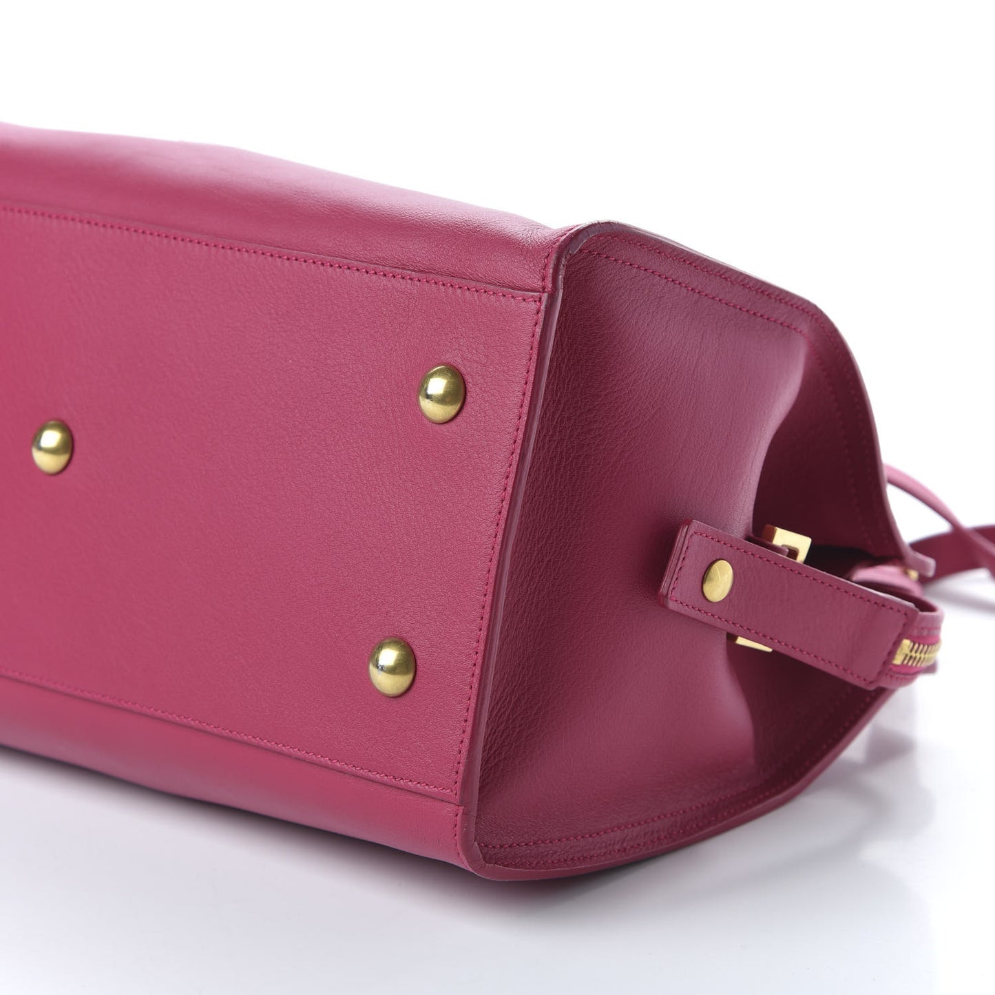 Calfskin Small Classic Y Cabas Fuchsia