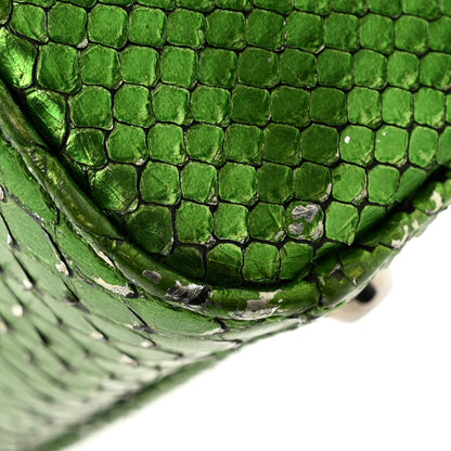 Christian Dior Metallic Snakeskin Mini Lady Dior Green 14 of 20