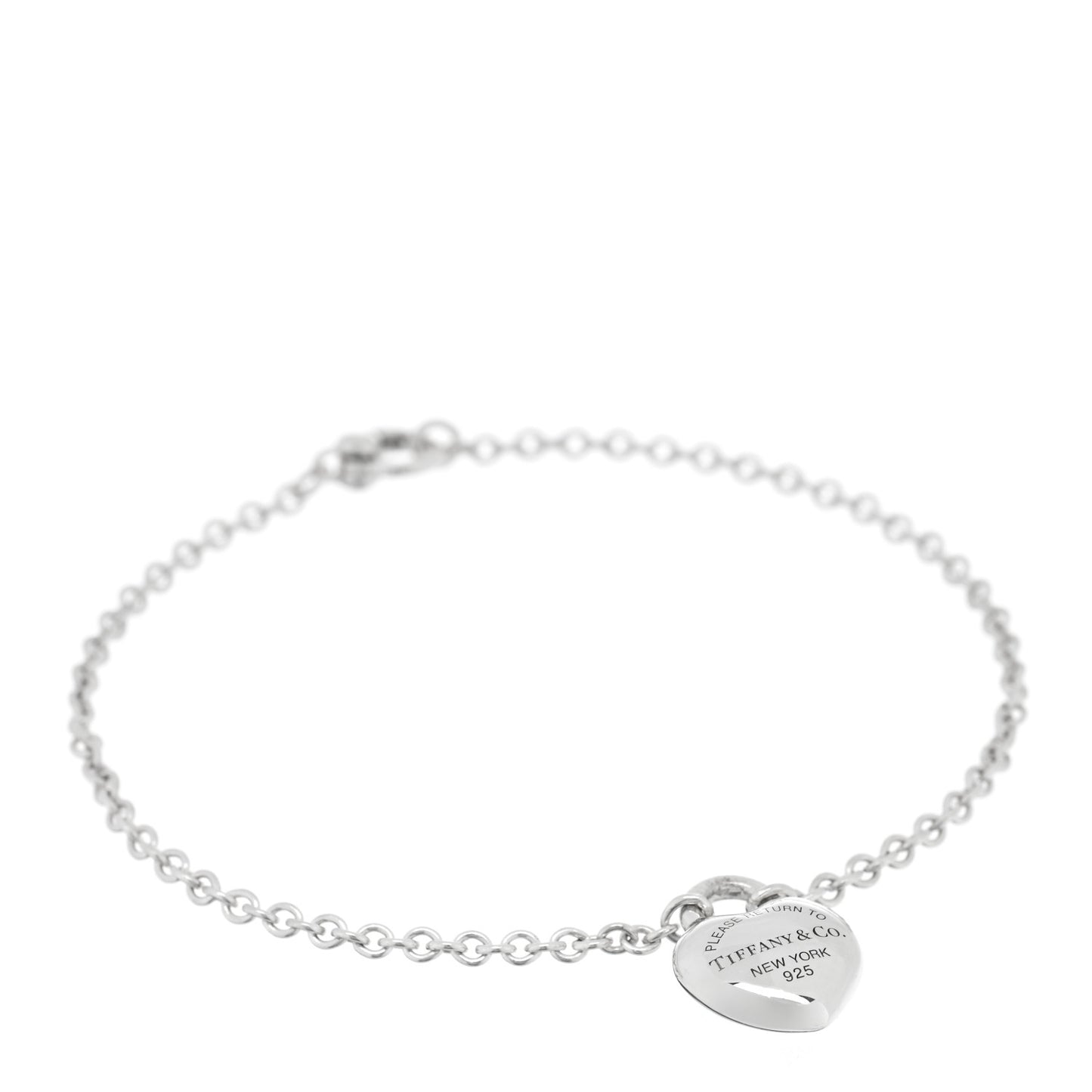 Sterling Silver Return To Tiffany Full Heart Chain Bracelet