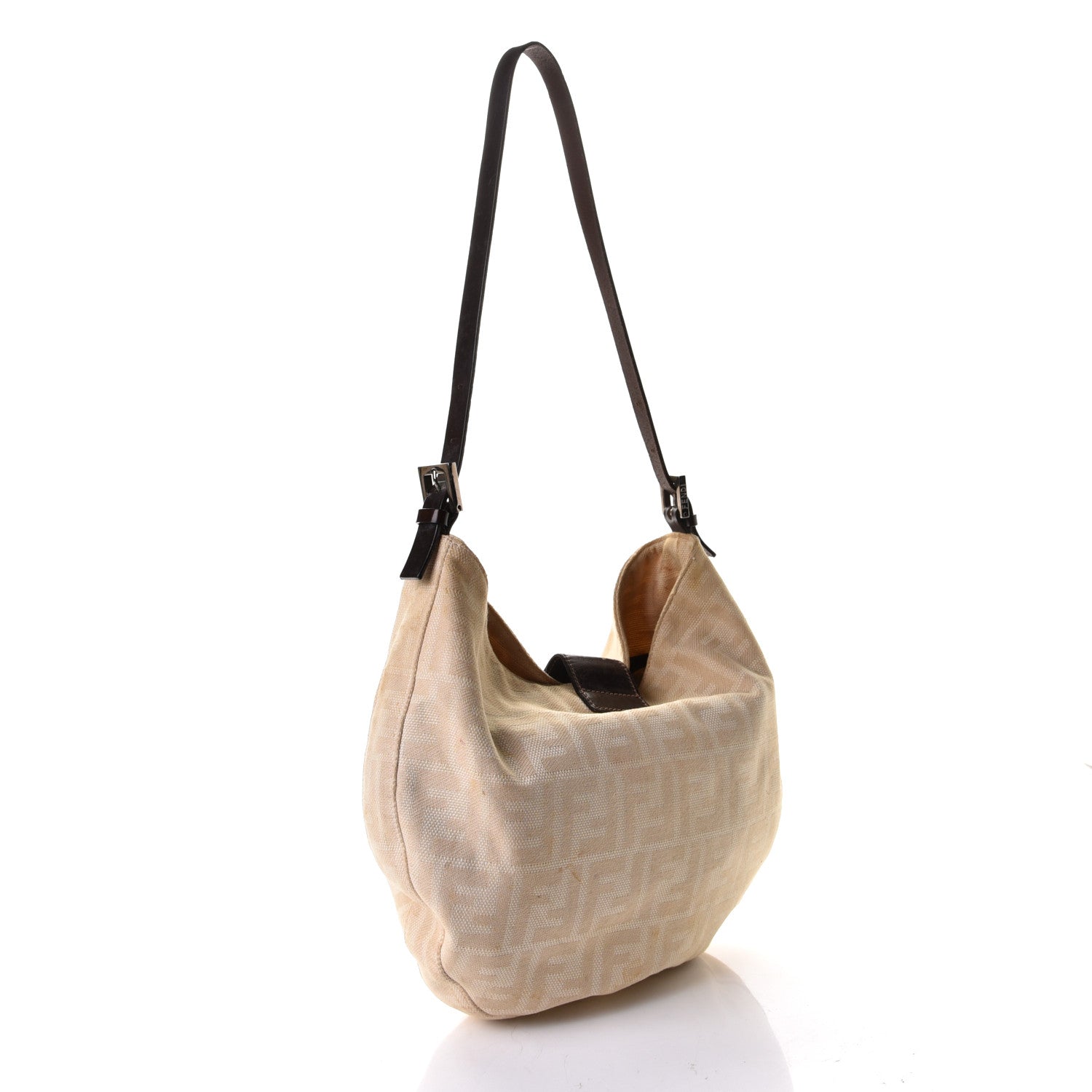 Fendi Zucca Shoulder Bag Beige 2 of 11