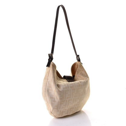 Fendi Zucca Shoulder Bag Beige 2 of 11