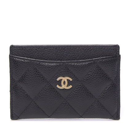 Chanel Caviar Quilted Card Holder Black 1 of 9