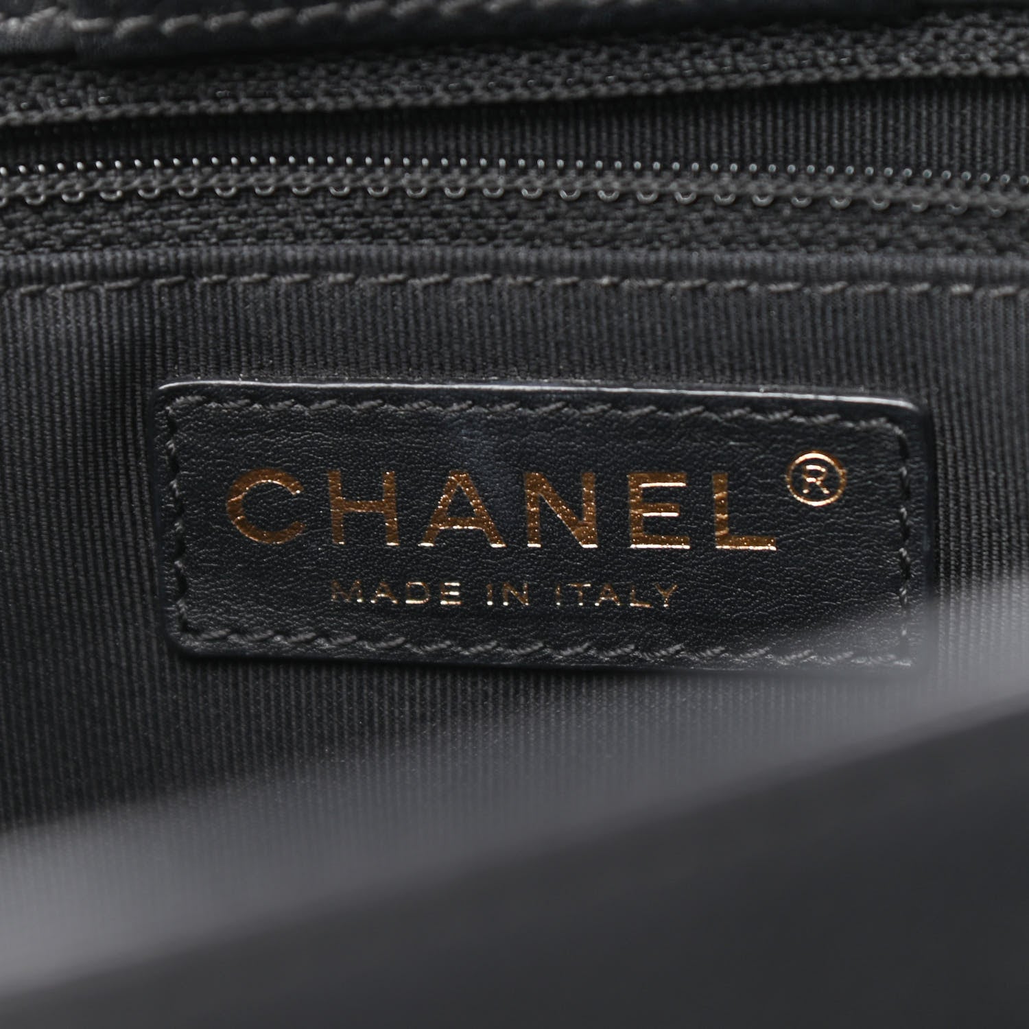 Chanel Calfskin Cerf Executive Shopper Tote Black 6 of 10