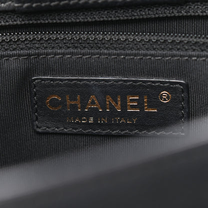Chanel Calfskin Cerf Executive Shopper Tote Black 6 of 10