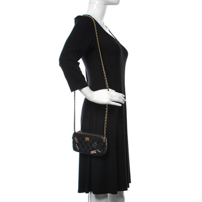 Chanel Aged Calfskin Lucky Charms 2.55 Reissue Small Clutch With Chain Black 2 of 9
