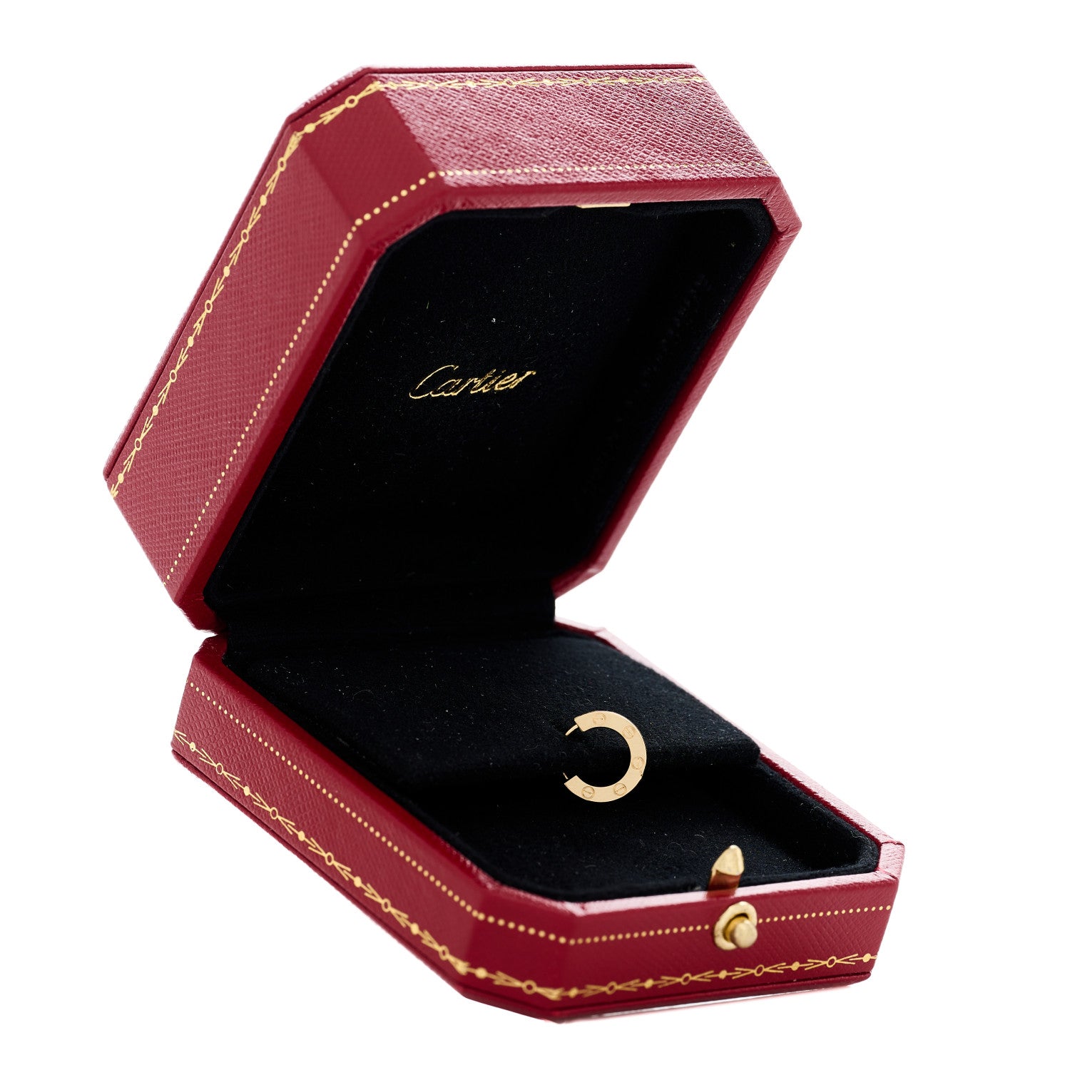 Cartier 18K Yellow Gold Single LOVE Hoop Earring 7 of 7
