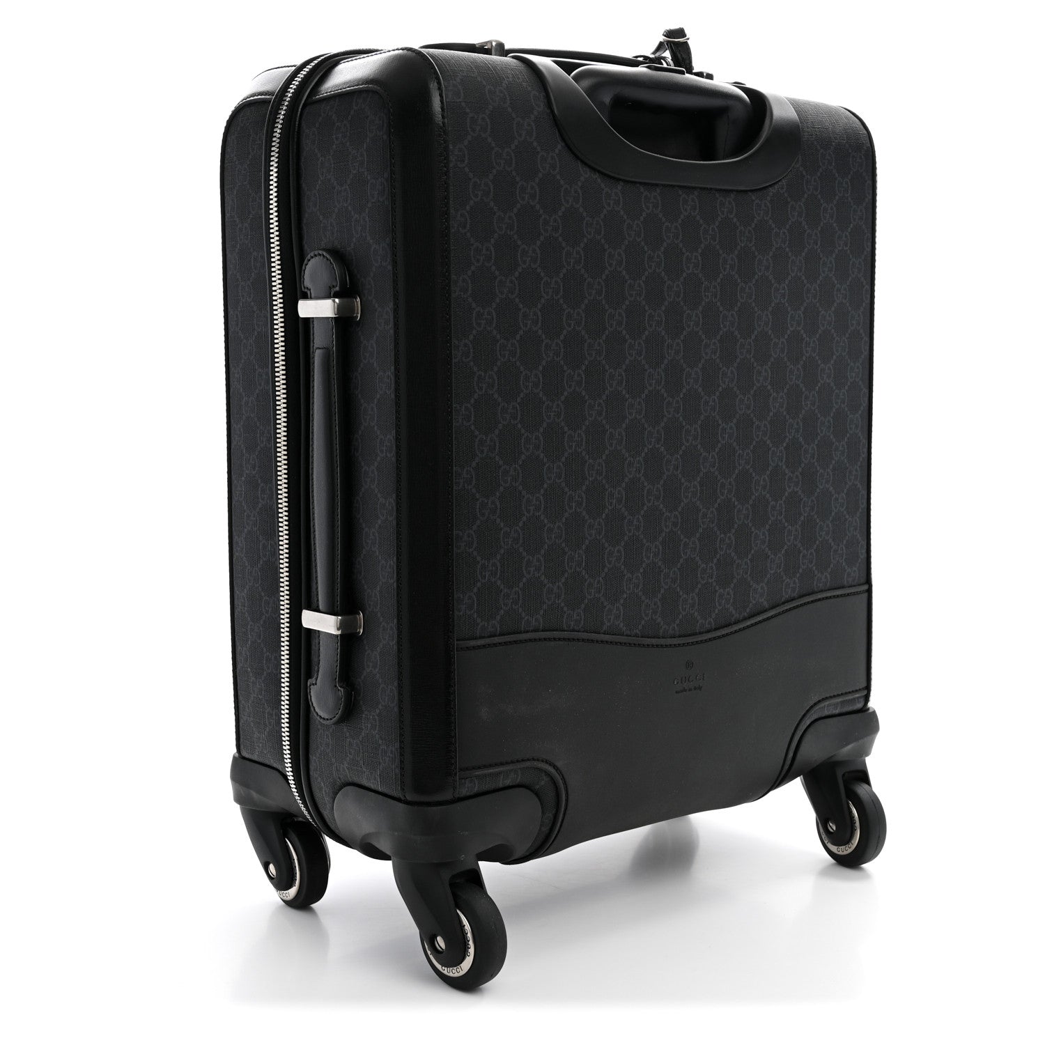 Gucci GG Supreme Monogram Azalea Calfskin Retro Interlocking G Small Savoy Cabin Trolley Beige Ebony Brown Sugar 2 of 10