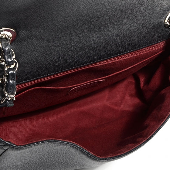 Caviar Timeless Large Flap Bag Black