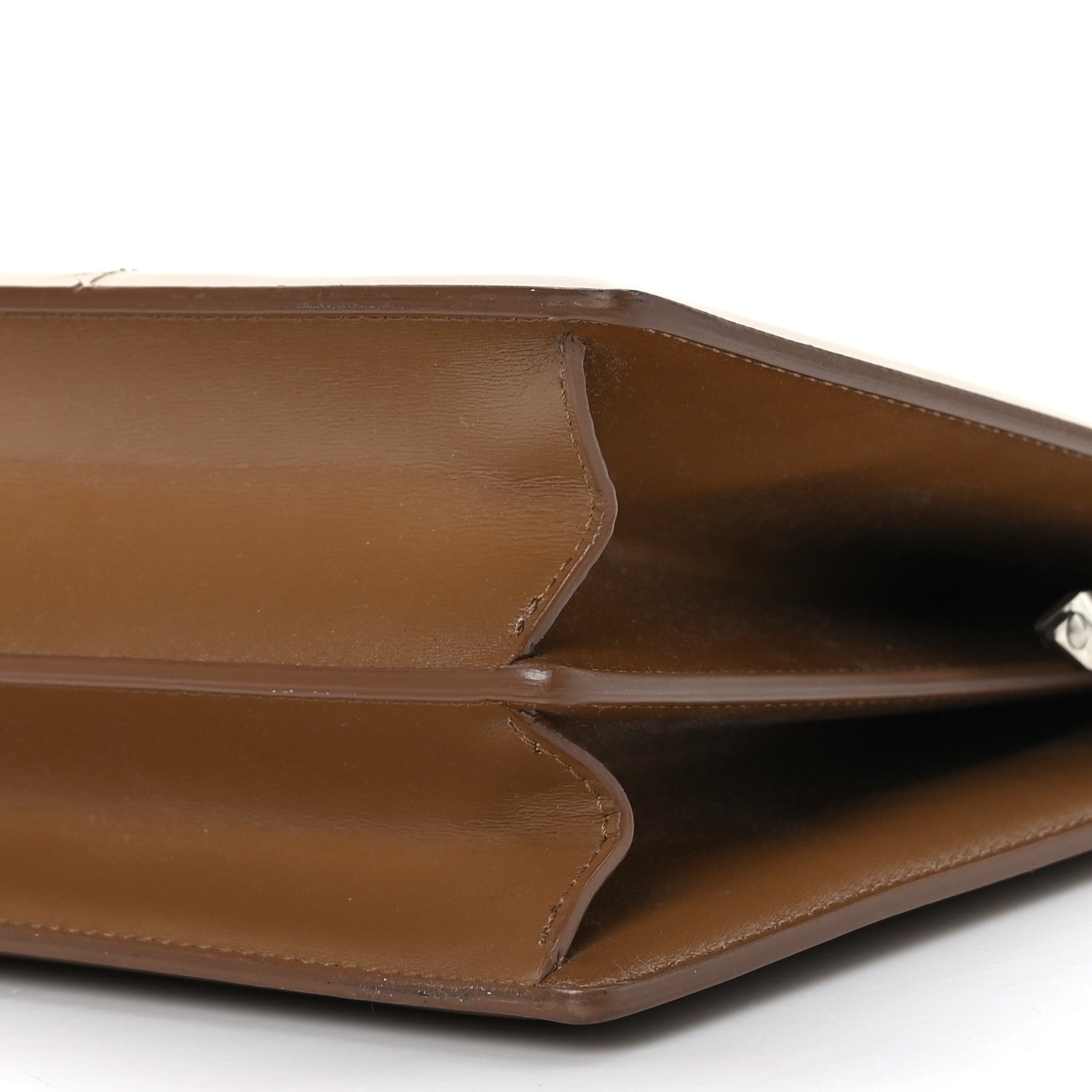 Celine Patina Box Calfskin Medium Clasp Bag Light Camel 8 of 10