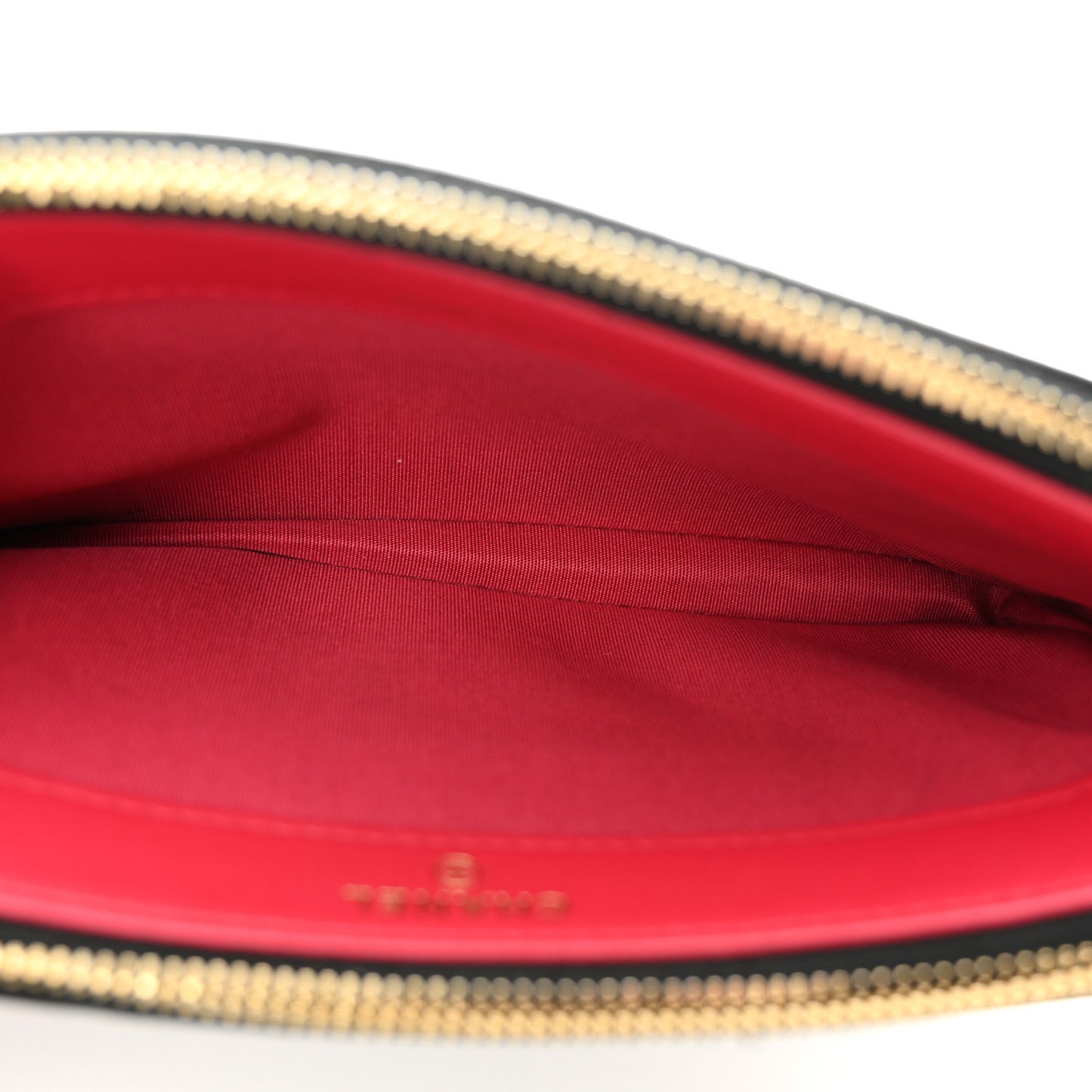 Glazed Aged Calfskin Quilted CC Small Clutch With Chain Black