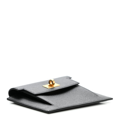 Hermes Epsom Kelly Pocket Compact Wallet Black 4 of 7