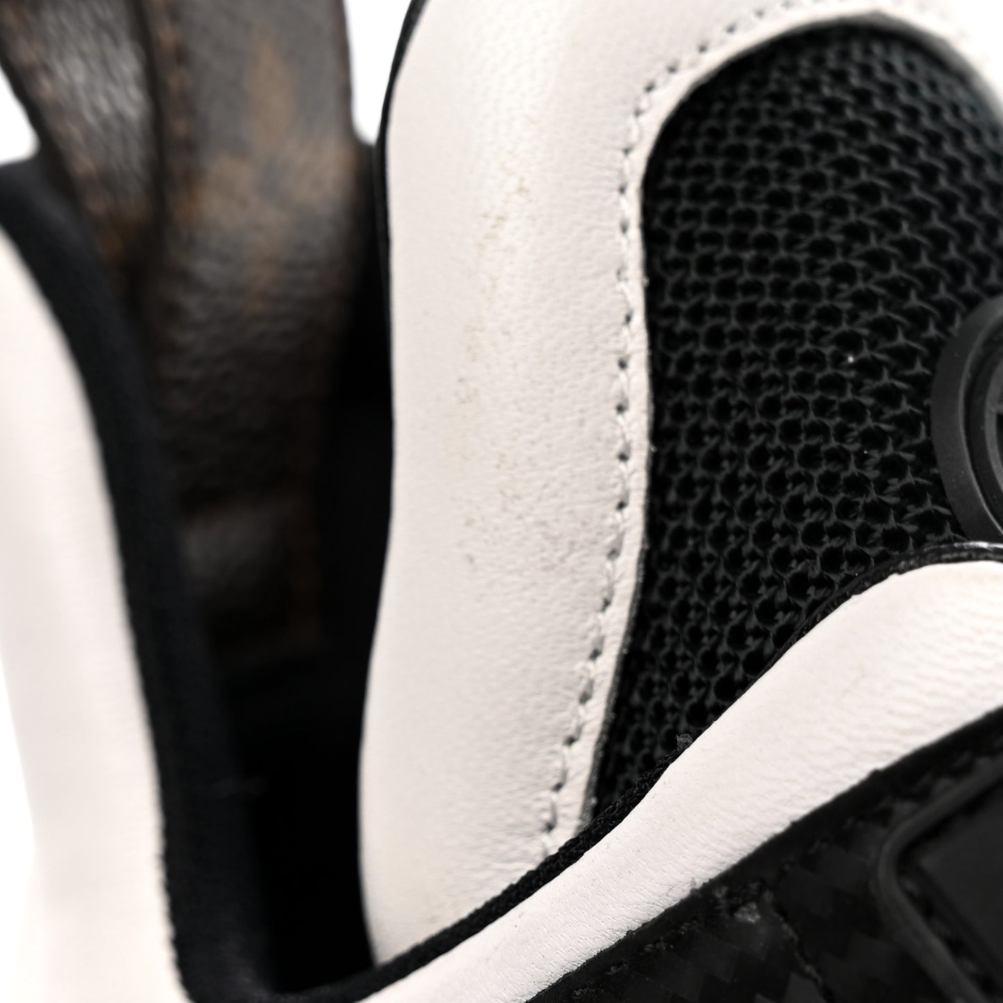 Calfskin Technical Nylon LV Archlight Sneakers 37 Black White
