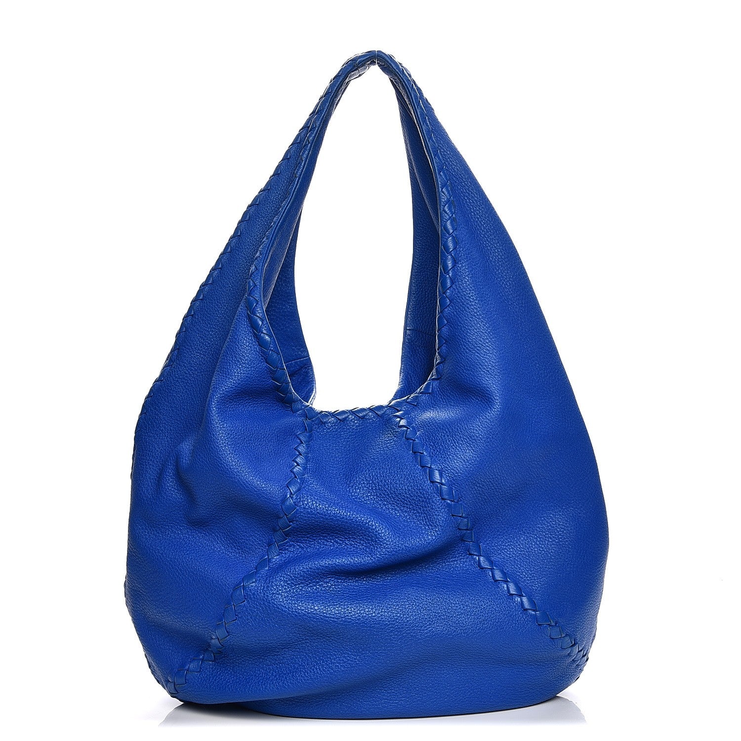Bottega Veneta Cervo Deerskin Large Hobo Signal Blue 1 of 9
