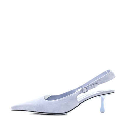 Jimmy Choo Suede Amel 50 Slingback Pumps 39 Blue 1 of 8