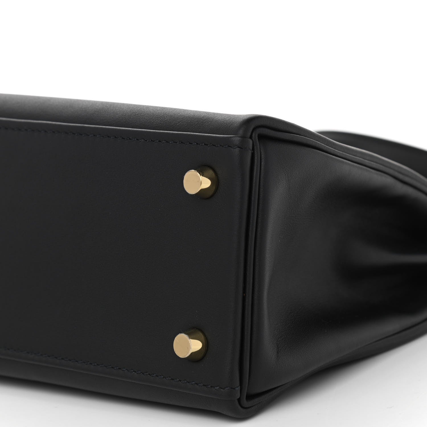 Hermes Swift Horseshoe Kelly Retourne 25 Black Rose Pourpre 10 of 11