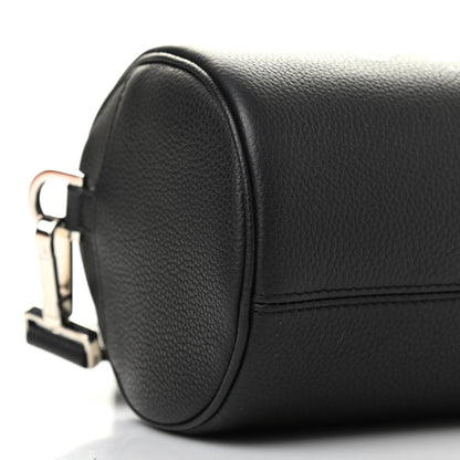 Christian Dior HOMME Grained Calfskin Mens Roller Pouch Black 9 of 10