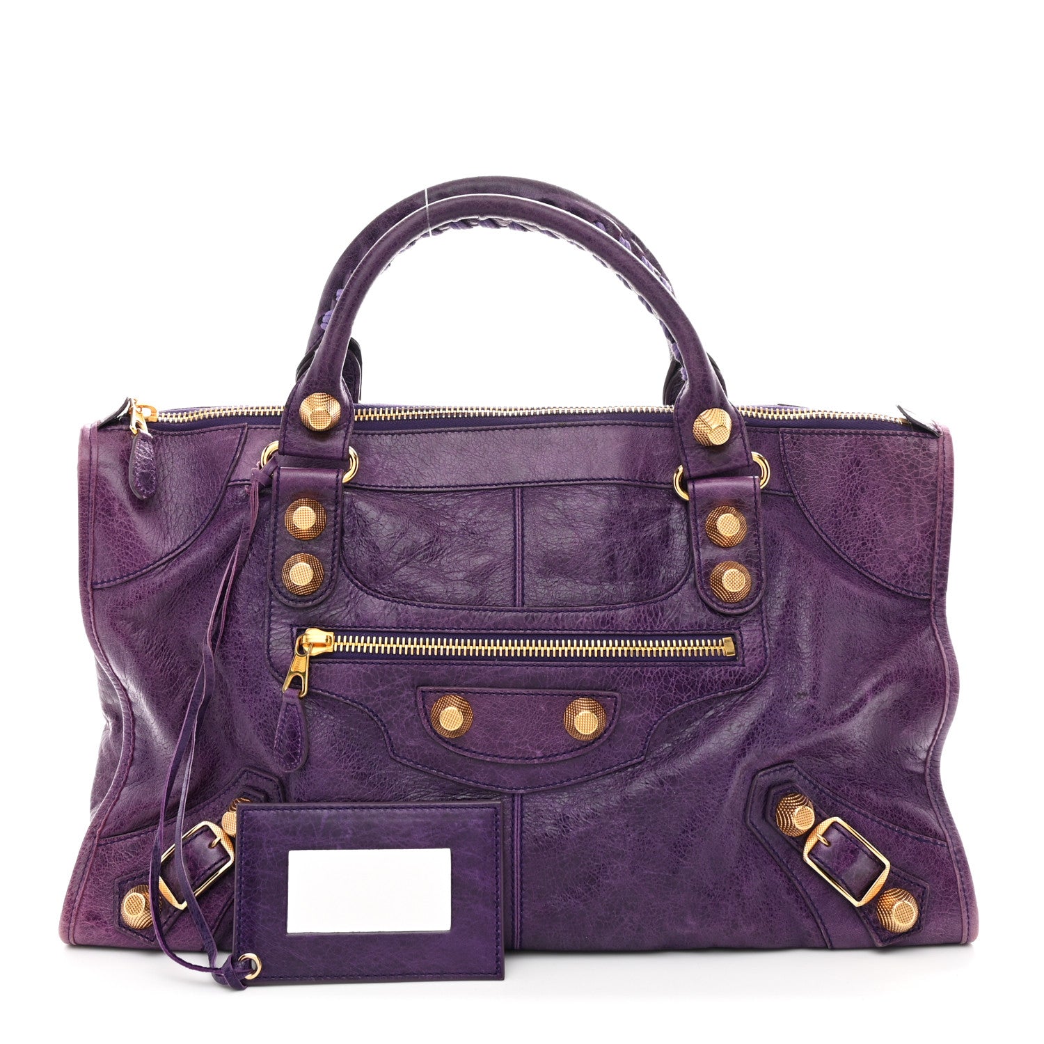Balenciaga Agneau Giant 21 Gold Hardware Work Raisin 2 of 11