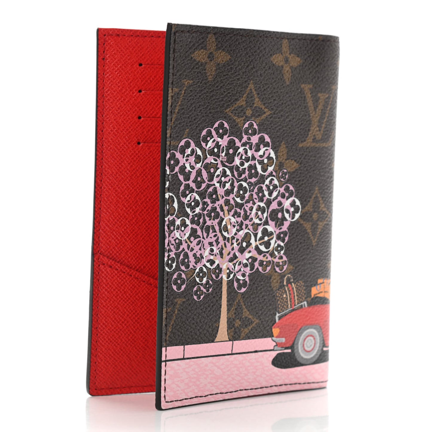 Monogram 2019 Christmas Animation Passport Cover Rouge