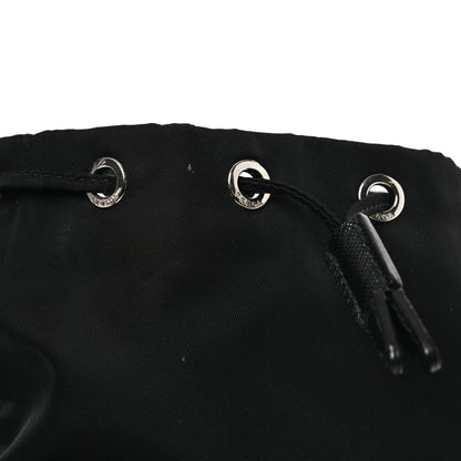 Prada Nylon Vela Drawstring Wristlet Pouch Black 11 of 11