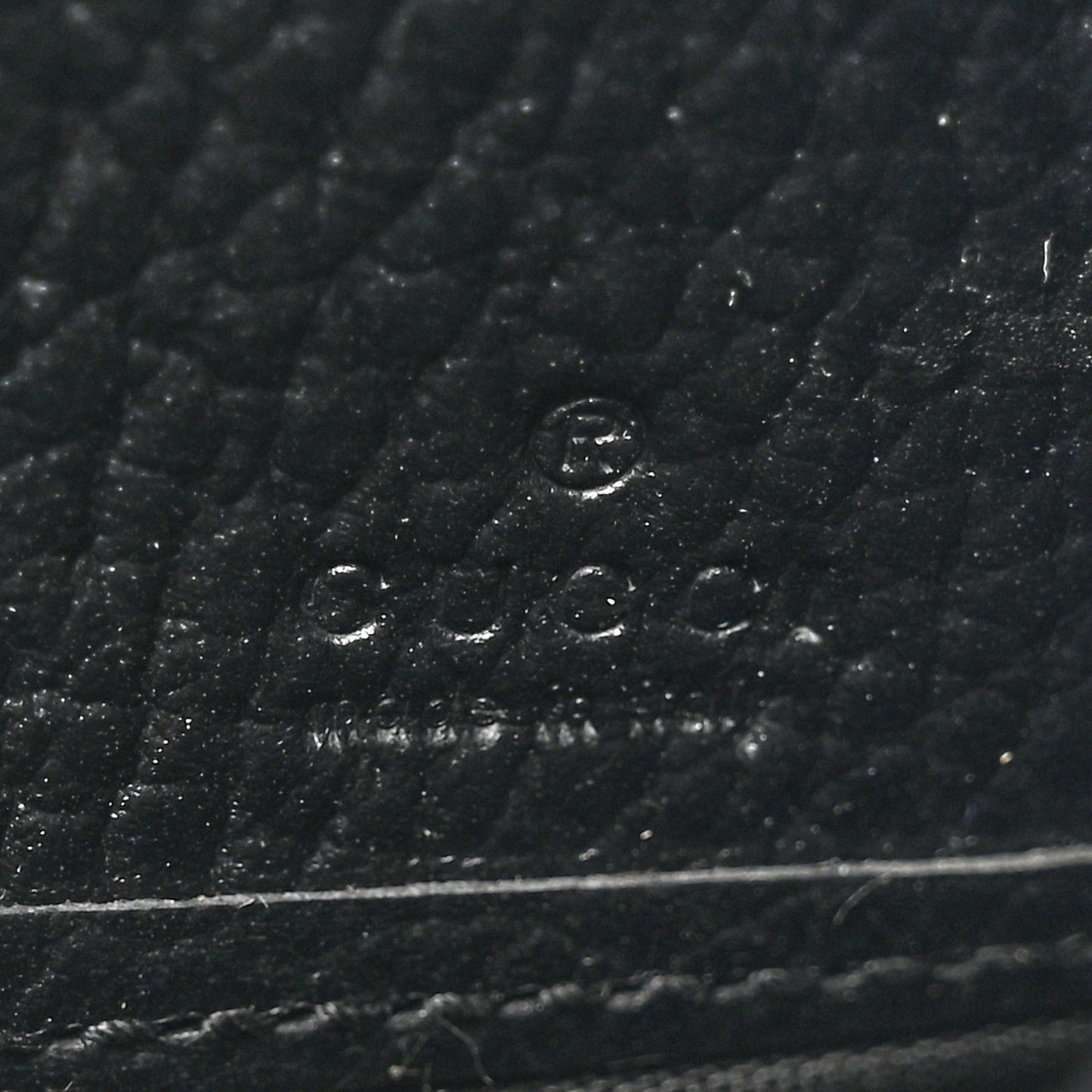Dollar Calfskin GG Supreme Monogram Petite GG Marmont Wallet Chain Bag Black Beige Ebony