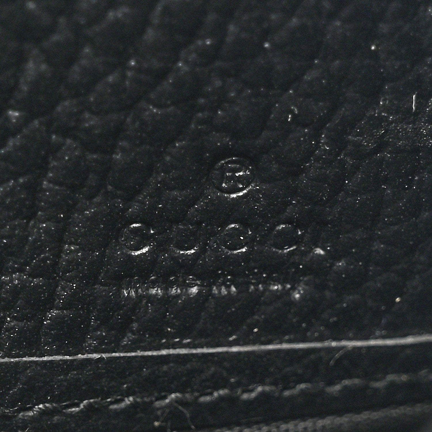 Gucci Dollar Calfskin GG Supreme Monogram Petite GG Marmont Wallet Chain Bag Black Beige Ebony 7 of 12