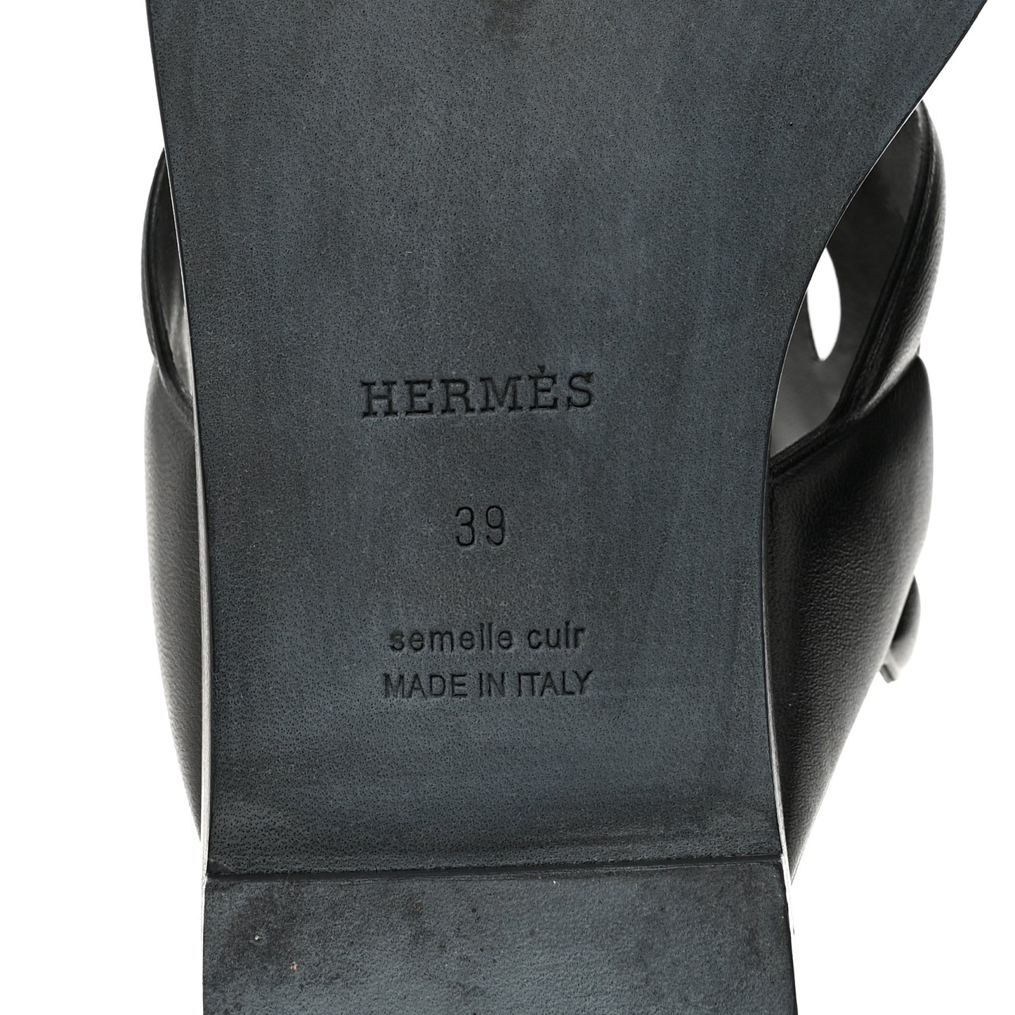 Nappa Lagune Sandals 39 Black