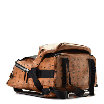 MCM Visetos Medium Jemison Backpack Cognac 8 of 10