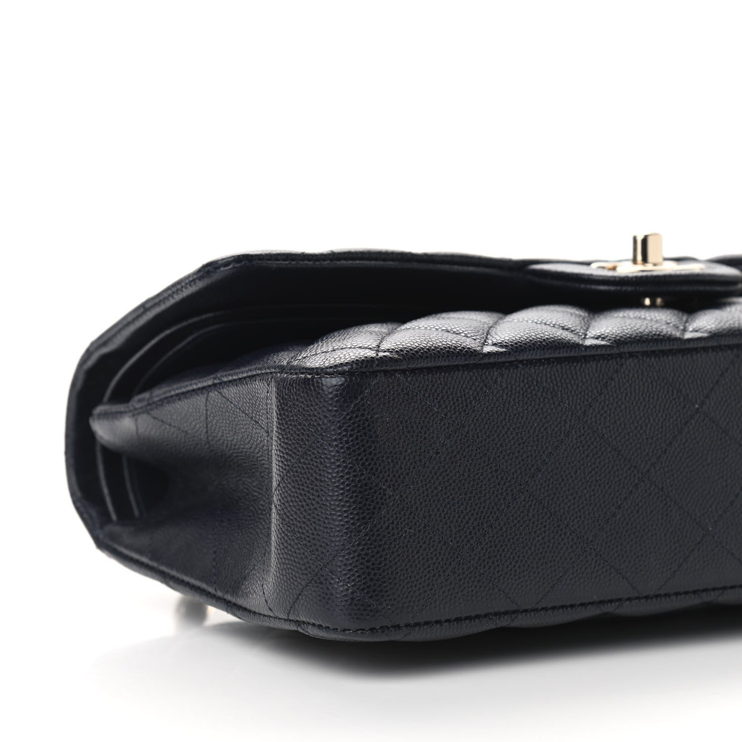 Chanel Caviar Quilted Medium Double Flap Navy 8 of 11
