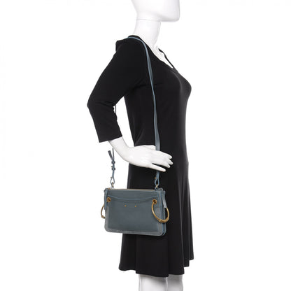 Chloe Calfskin Suede Mini Roy Bag Cloudy Blue 2 of 9