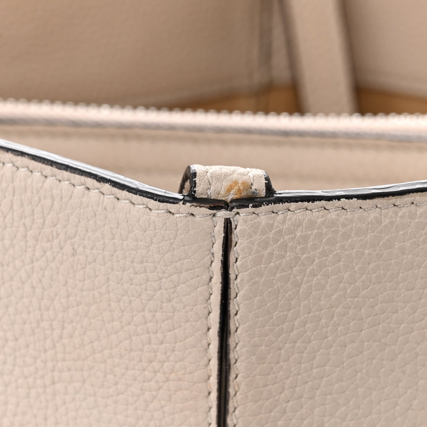 Baby Grained Calfskin Medium Tri-Fold Bag Powder