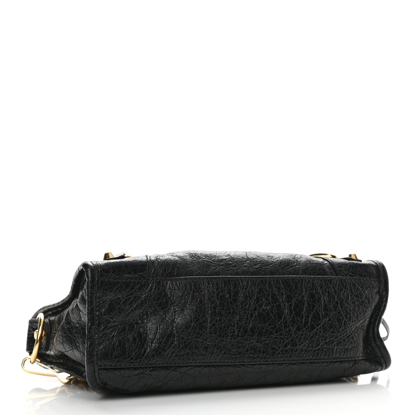 Agneau Classic Gold Hardware Mini City Black