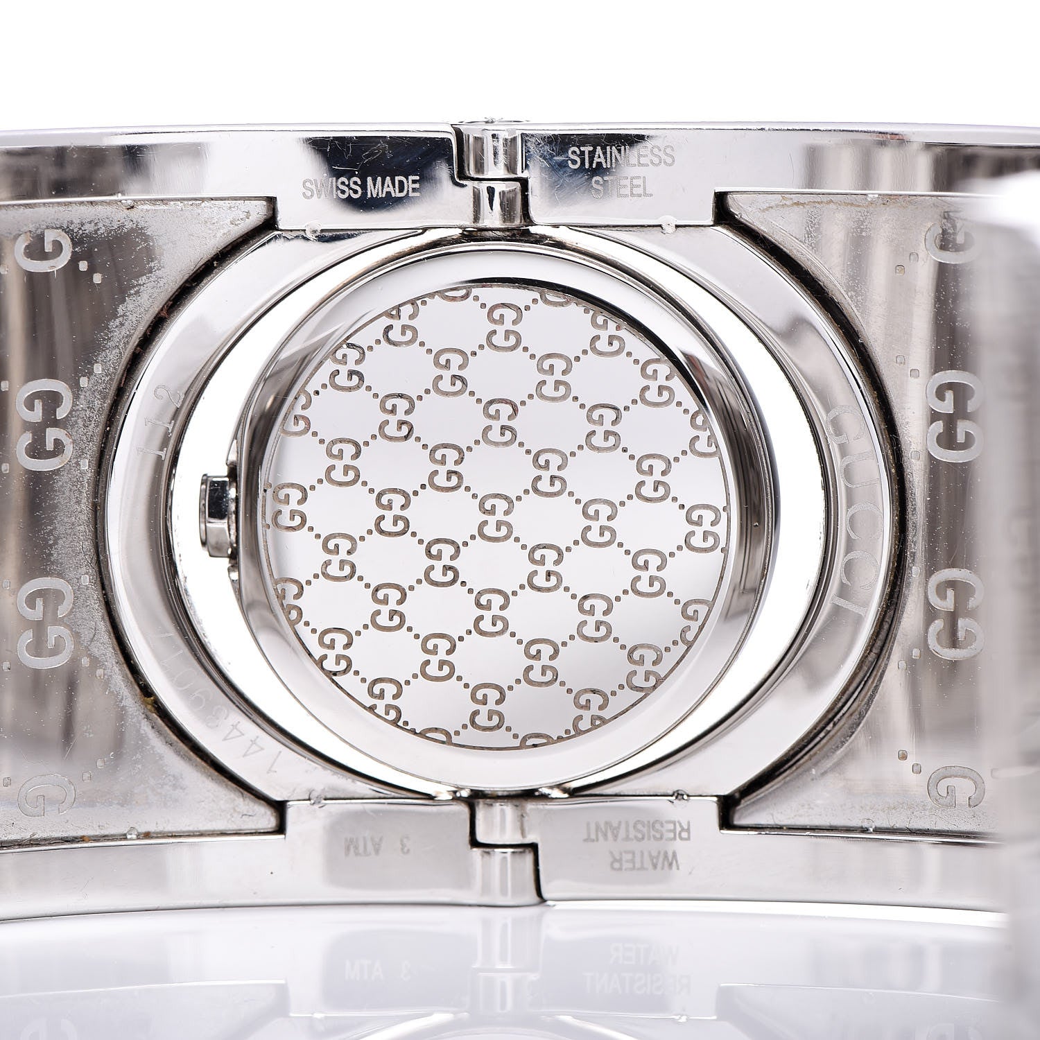 Gucci Stainless Steel Calfskin 33mm Twirl Quartz Watch Brown 5 of 5